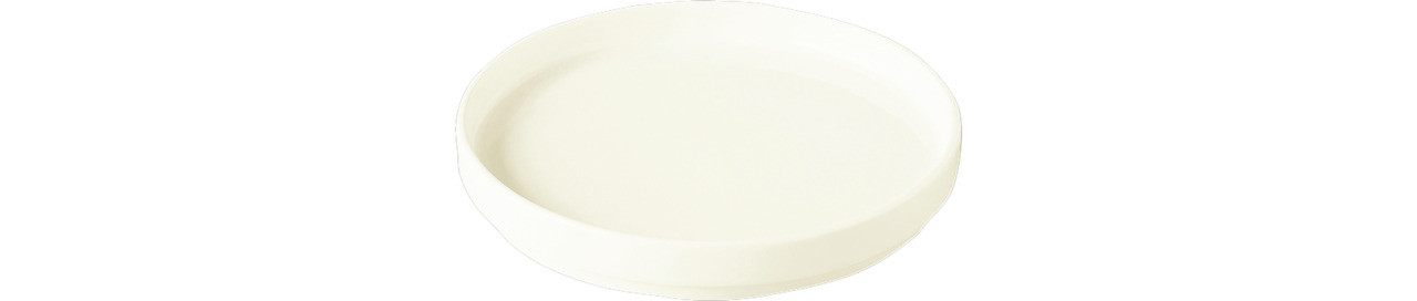 Nordic, Teller flach ohne Rand ø 160 mm creme auch als Deckel für Schale NOBW16
